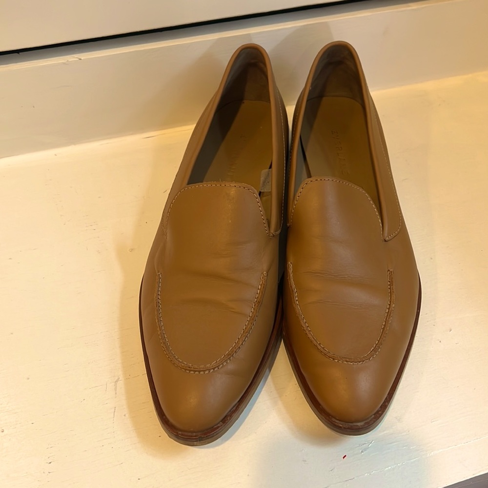 Tan everlane loafer size 9